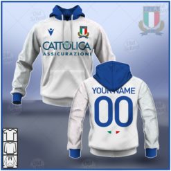 Personalised Six Nations Championship 2021 Italy Rugby Alternate Jersey
