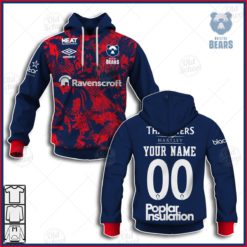 Personalised Premiership Rugby Bristol Bears 2021 Home Jersey
