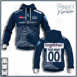 Personalised Premiership Rugby Sale Sharks 2021 Home Jersey