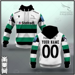 Personalised Premiership Rugby Newcastle Falcons 2021 Away Jersey