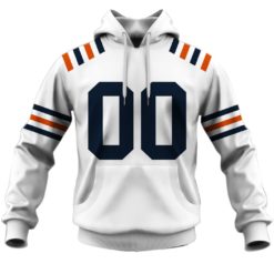 Personalized Chicago Bears 1936 Vintage Style White Throwback Football Jersey