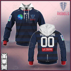 Personalised Super Rugby 2021 MELBOURNE REBELS Home Jersey