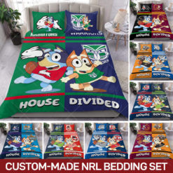 Custom-made NRL x Bluey House Divided Bedding Set