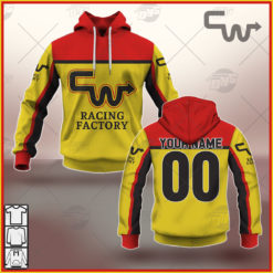 Personalize BMX CW Racing Factory Vintage Retro Yellow Jersey