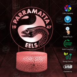 Parramatta Eels NRL 7 Color LED Color Changing Lamp Best Gift For Fans Dad Gift Mom Gift