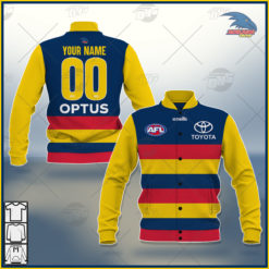 Personalised AFL Adelaide Crows 2021 Season Home Guernsey Jacket