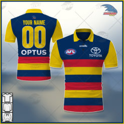Personalised AFL Adelaide Crows 2021 Season Home Guernsey Polo