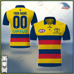 Personalised AFL Adelaide Crows 2021 Season Clash Guernsey Polo