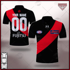 Personalised AFL Essendon 2021 Season Home Guernsey Polo