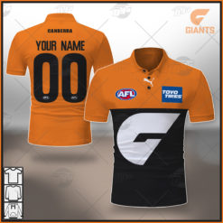 Personalised AFL Gws Giants 2021 Season Home Guernsey Polo