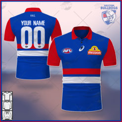 Personalised AFL Western Bulldogs 2021 Season Home Guernsey Polo