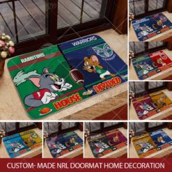 Custom-made NRL x Tom and Jerry House Divided Doormat Home Decoration