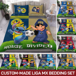 Custom-made Liga MX x Lilo and Stitch House Divided Bedding Set Home Decoration