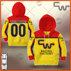 Personalize BMX CW Racing Factory Vintage Retro Yellow Jersey for Kids