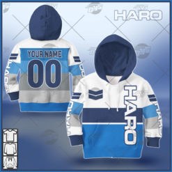 Personalize Haro Racing BMX Old School Classic Vintage Retro Blue Jersey for Kids