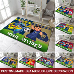 Custom-made Liga MX x Lilo and Stitch House Divided Rug Home Decoration