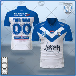 Personalise NRL Canterbury Bulldogs 2021 Home Jersey POLO
