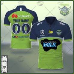 Personalise NRL Canberra Raiders 2021 Home Jersey POLO