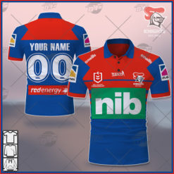 Personalise NRL Newcastle Knights 2021 Home Jersey POLO