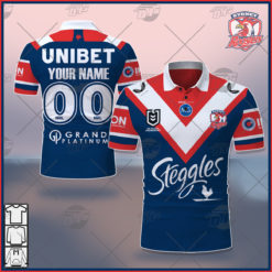 Personalise NRL Sydney Roosters 2021 Home Jersey POLO