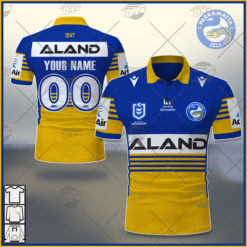 Personalise NRL Parramatta Eels 2021 Home Jersey POLO