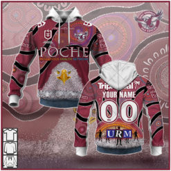 Custom Made NRL Manly Warringah Sea Eagles On Field Indigenous Jersey 2021
