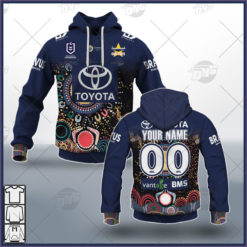 Custom Made NRL North Queensland Cowboys On Field Indigenous Jersey 2021