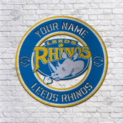 Leeds Rhinos Cut Metal Sign Custom made Yourname Home Decoration