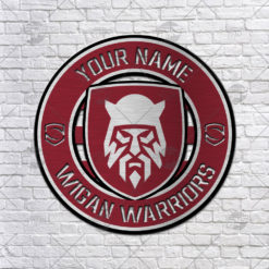 Wigan Warriors Cut Metal Sign Custom made Yourname Home Decoration