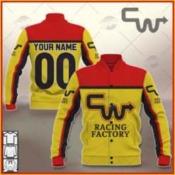 Personalize BMX CW Racing Factory Vintage Retro Yellow Jacket