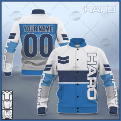 Personalize Haro Racing BMX Old School Classic Vintage Retro Blue Jacket