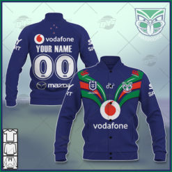Personalise NRL New Zealand Warriors 2021 Home Jersey Jacket