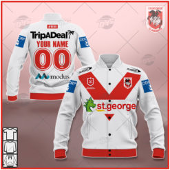 Personalise NRL St. George Illawarra Dragons 2021 Home Jersey Jacket
