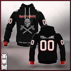Personalized Iron Maiden The Book of Souls Crossbones Hockey Jersey Style