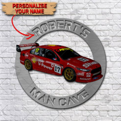 Personalise Shell V-Power Racing Team 2018 Sandown 500 Retro Round Car Model Metal Sign Wall Art