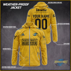 Personalised Super Rugby Wellington Hurricanes weather proof jacket rain proof jacket