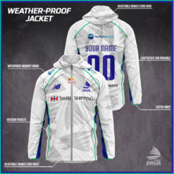 Personalised Super Rugby Fijian Drua weather proof jacket rain proof jacket